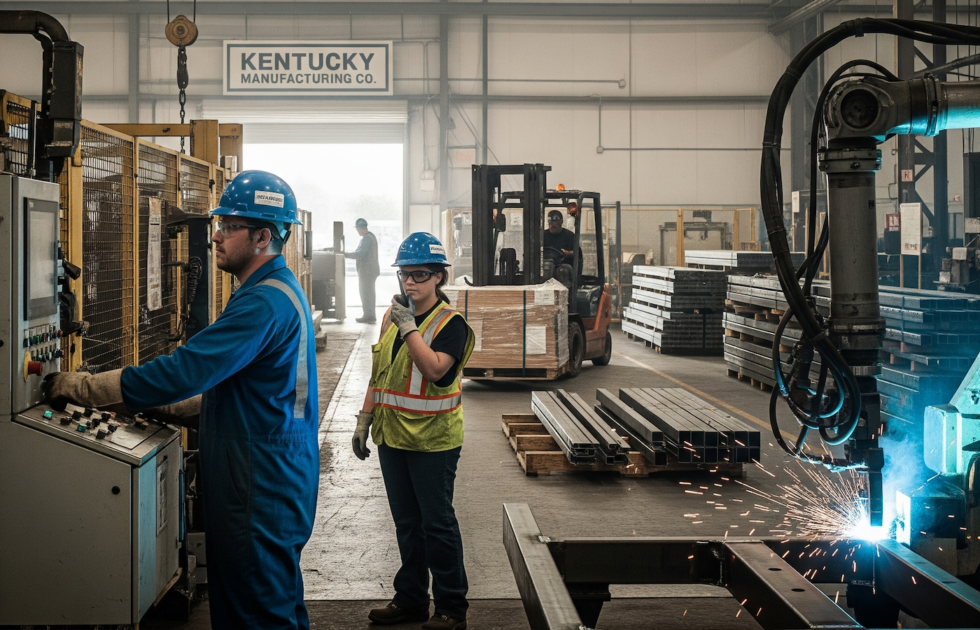Industrial machinery and skilled trades work